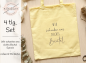 Preview: Wir schenken uns nichts Beutel Spruch - redwork Stickdatei